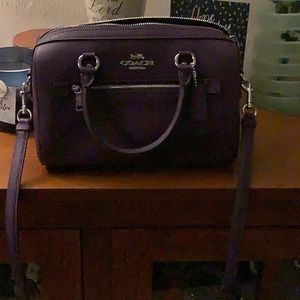 An purple/silver coach purse (new)
